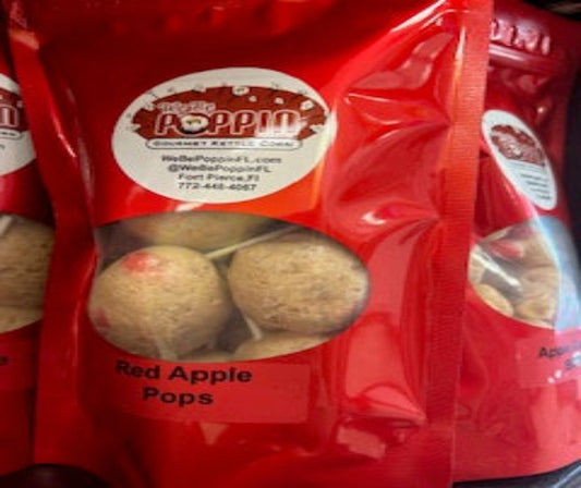 Red Apple Pops Freeze Dried Candy