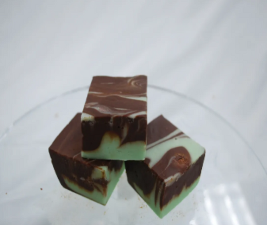 Mint Chocolate Swirl Fudge